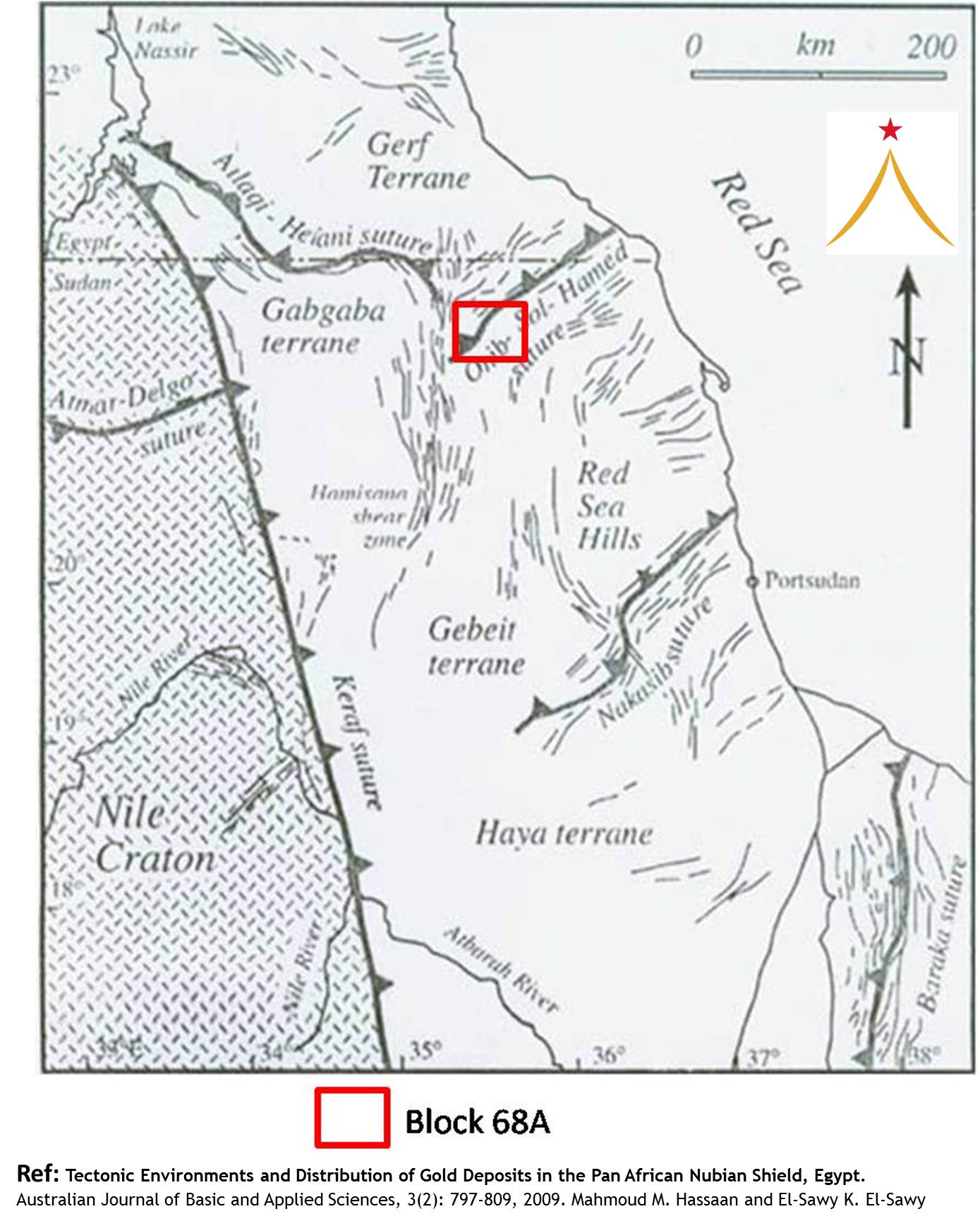 Regional tectonic environment of Sudan